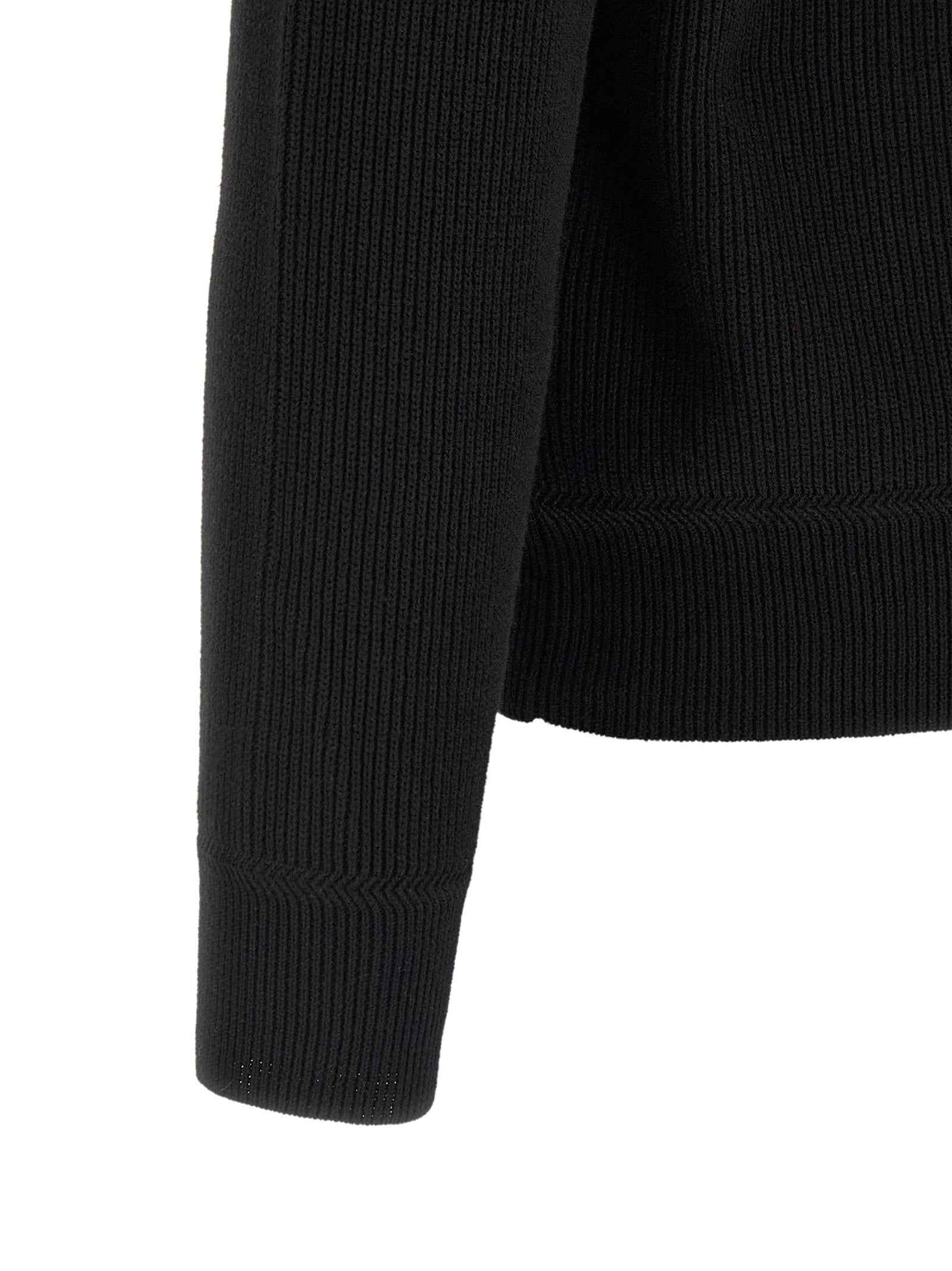 Black Cotton Cardigan
