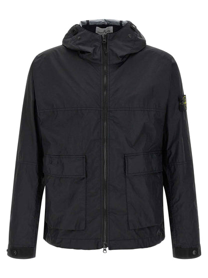 Blue Polyamide Shell Jacket