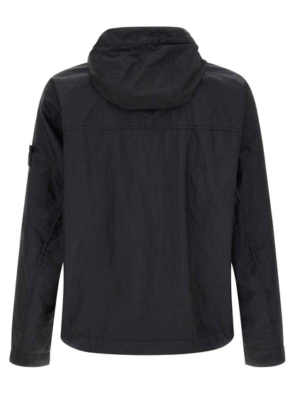 Blue Polyamide Shell Jacket