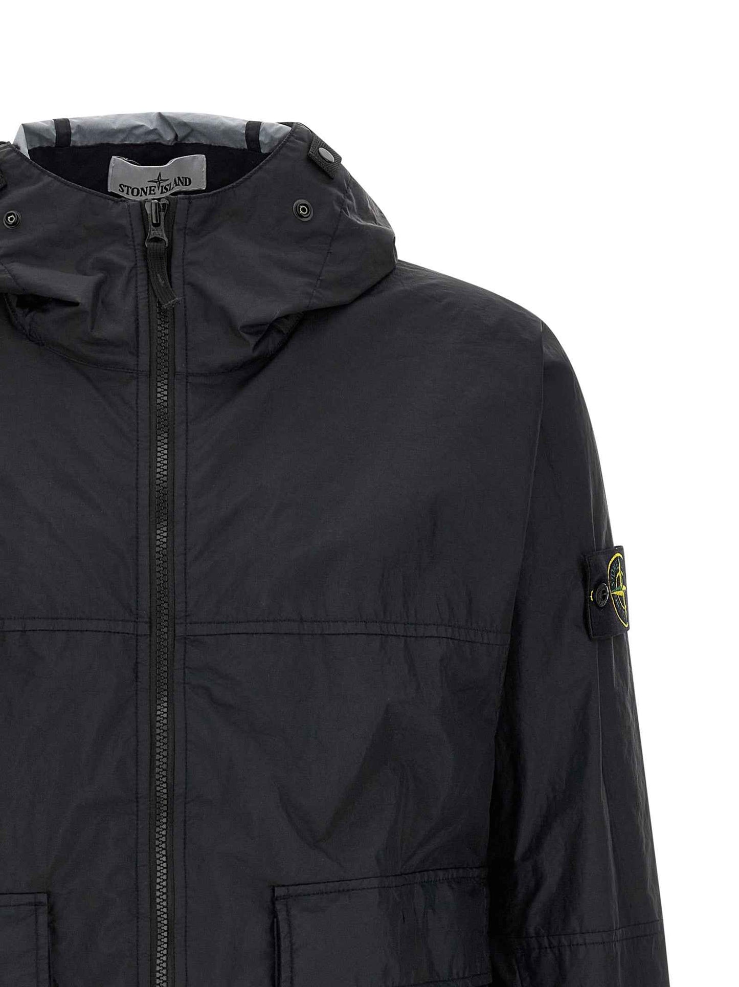 Blue Polyamide Shell Jacket