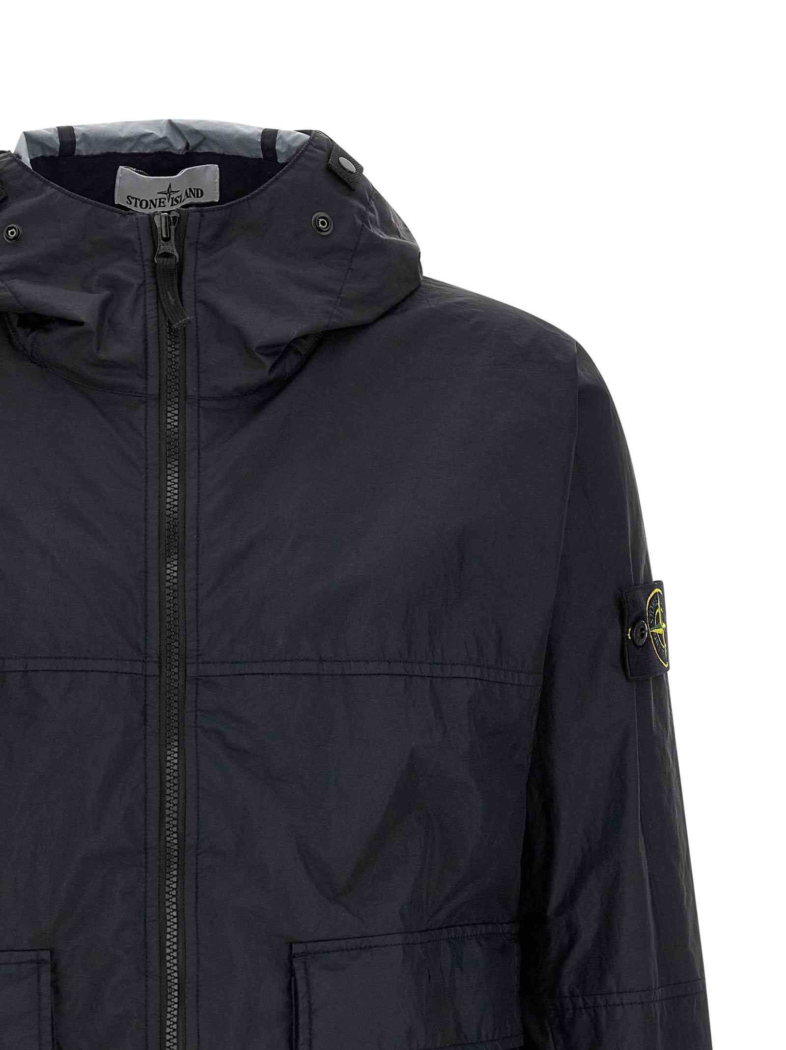 Blue Polyamide Shell Jacket