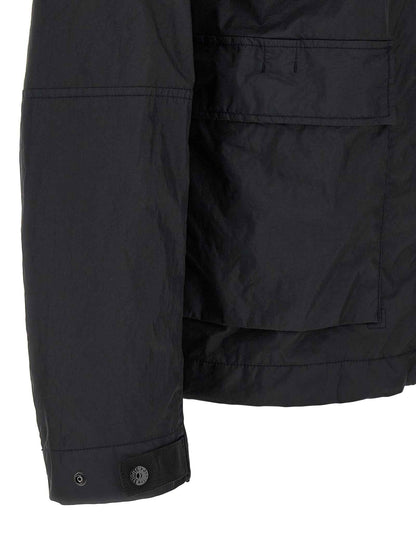 Blue Polyamide Shell Jacket