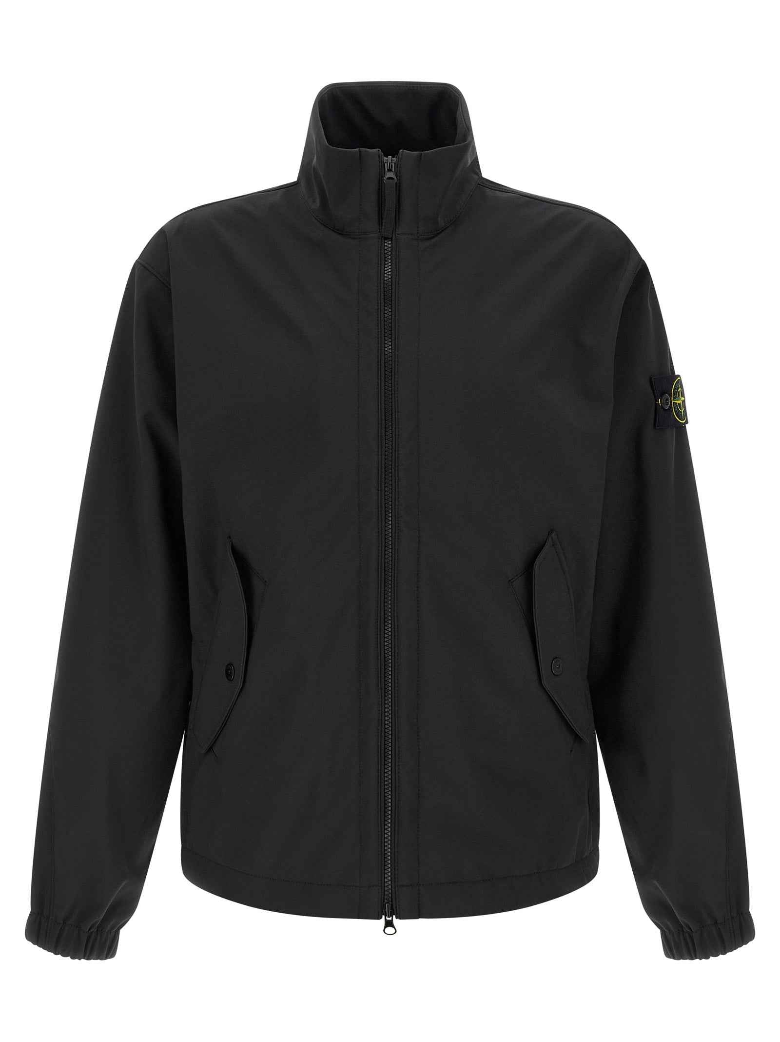 Black Polyester Shell Jacket