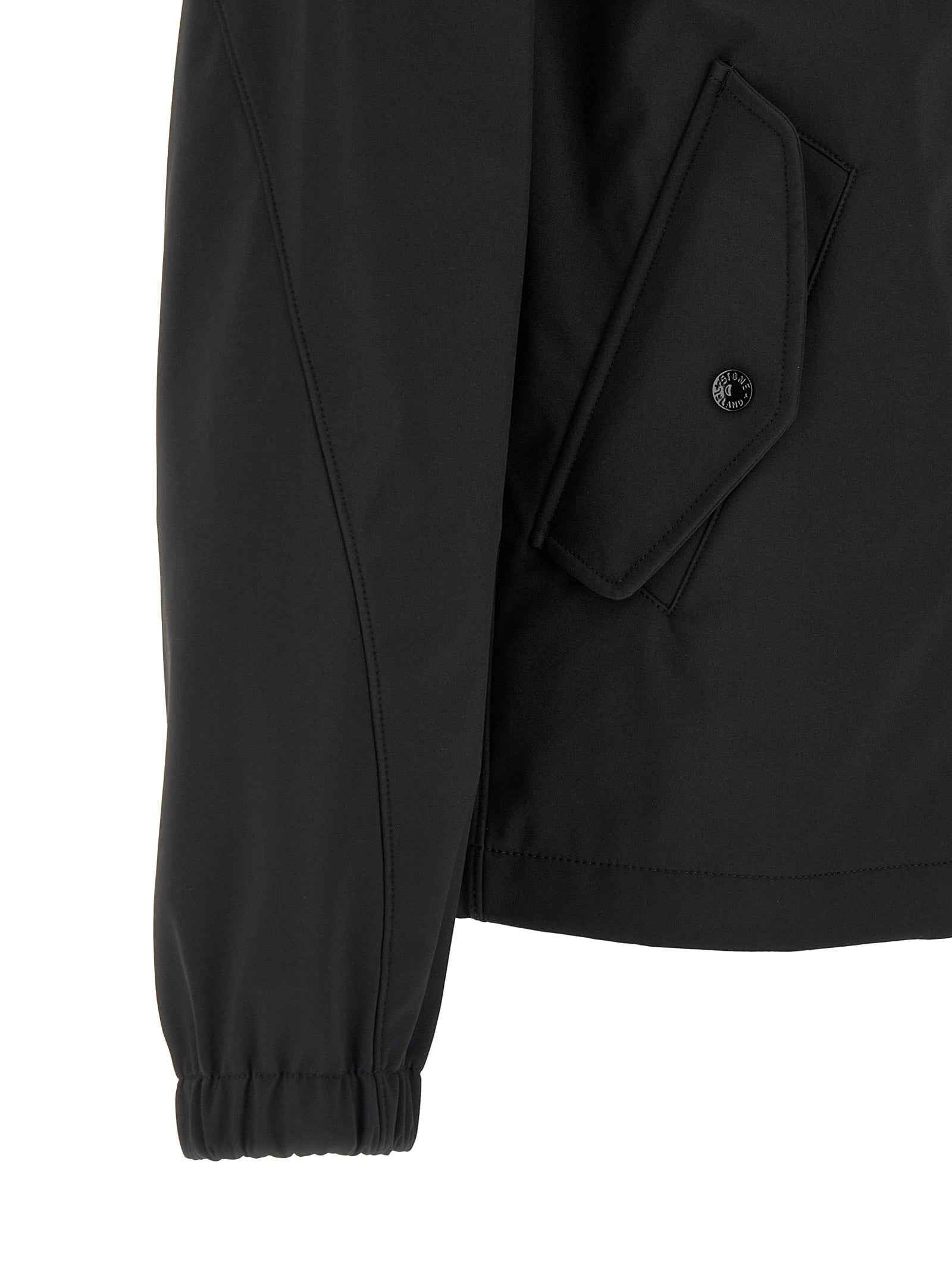 Black Polyester Shell Jacket