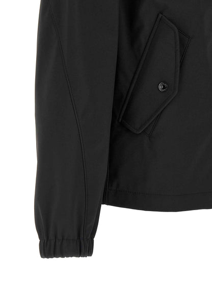 Black Polyester Shell Jacket