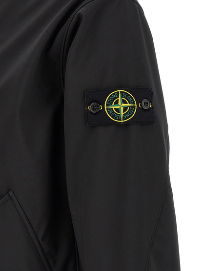 Black Polyester Shell Jacket