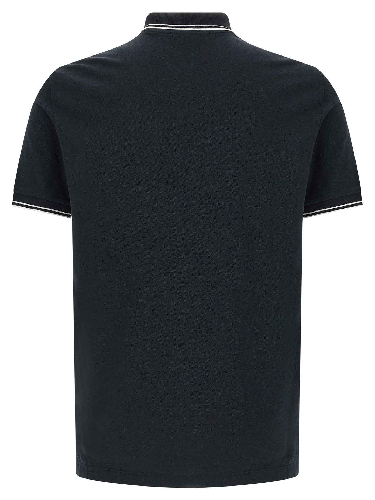 Blue Cotton Polo Shirt