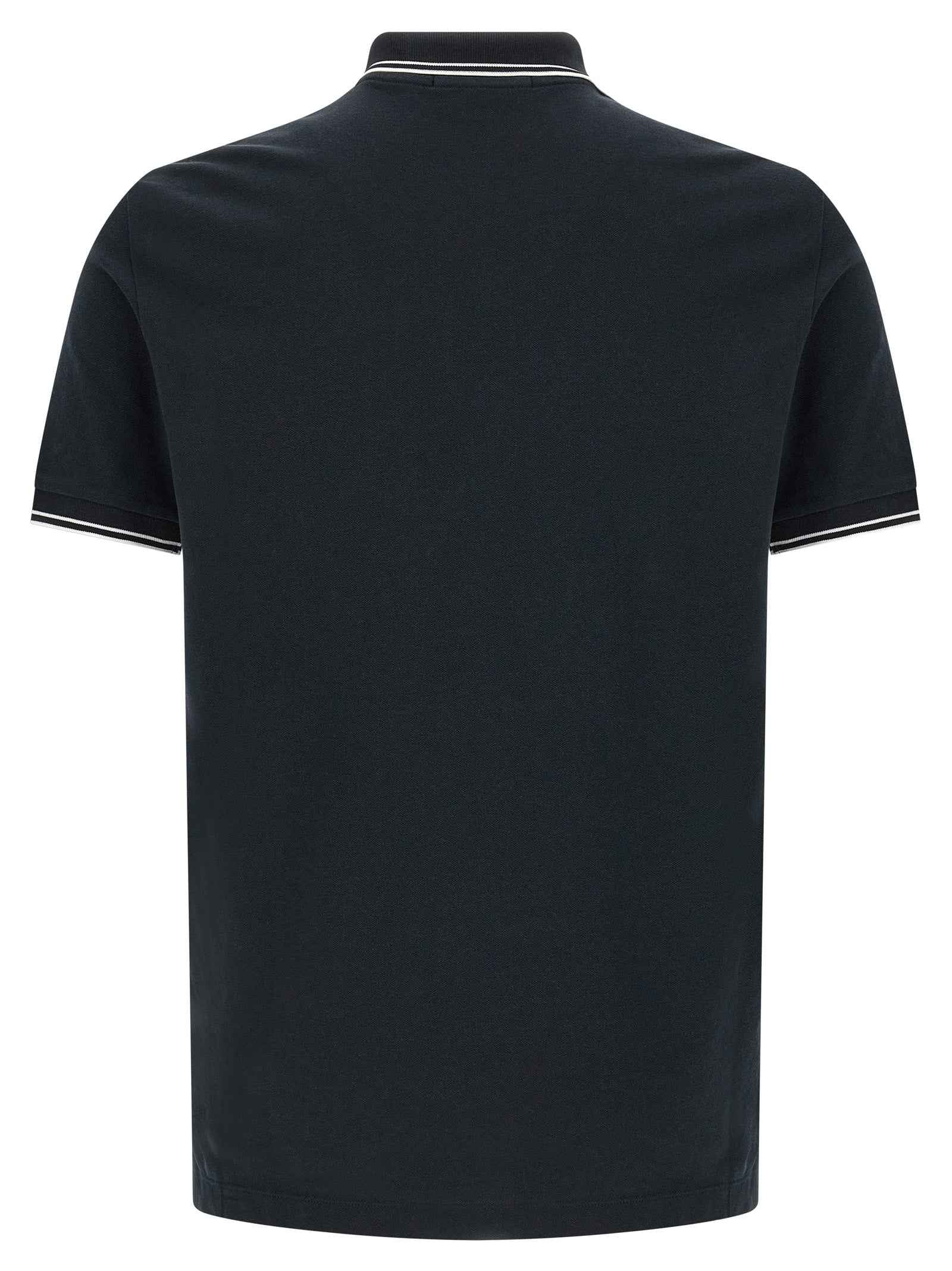 Blue Cotton Polo Shirt