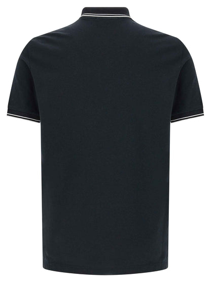 Blue Cotton Polo Shirt