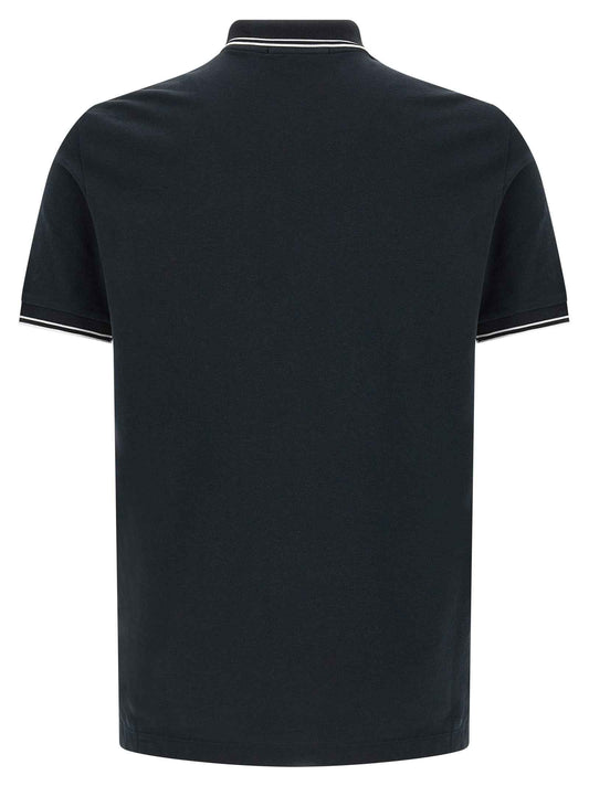 Blue Cotton Polo Shirt