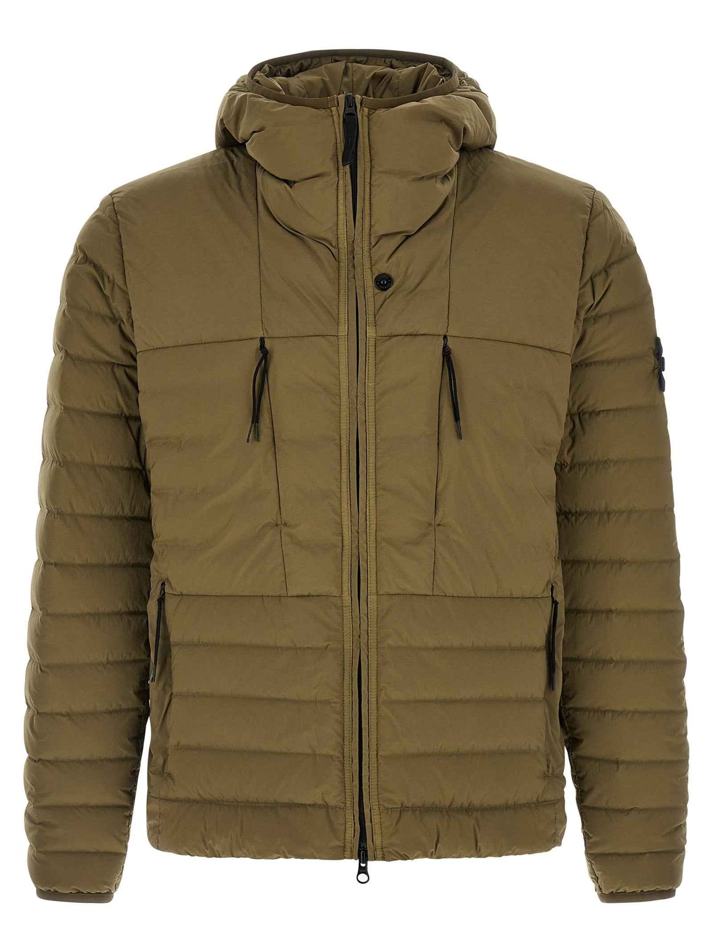 Bicolor Polyamide Full-Length Jacket