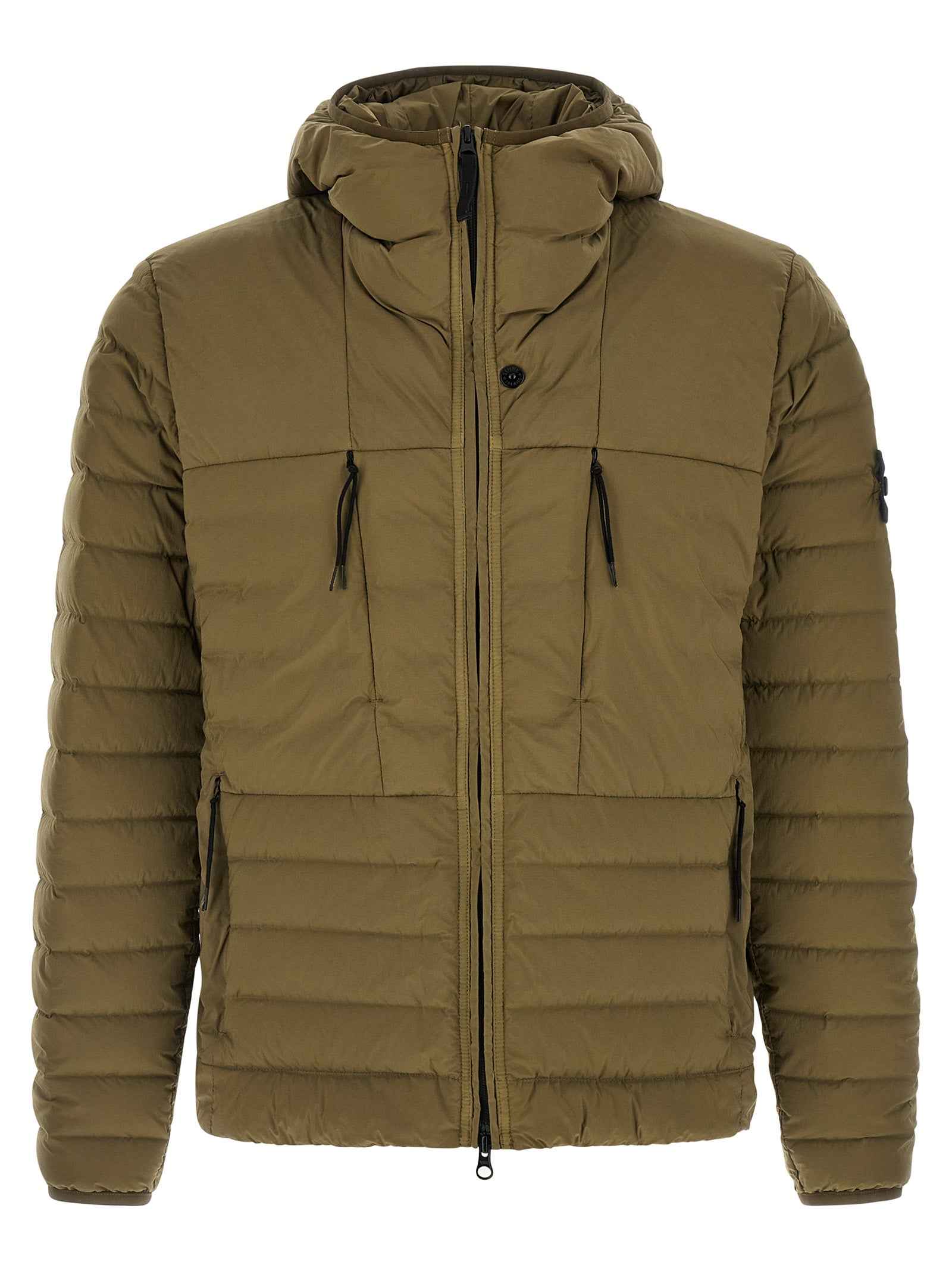 Bicolor Polyamide Full-Length Jacket