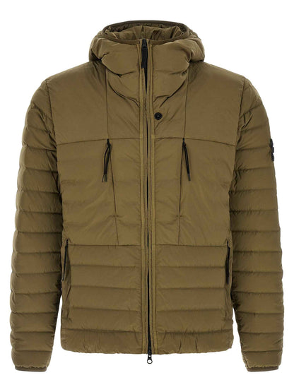 Bicolor Polyamide Full-Length Jacket