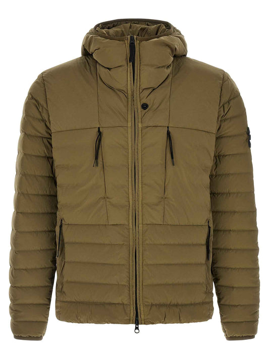 Bicolor Polyamide Full-Length Jacket
