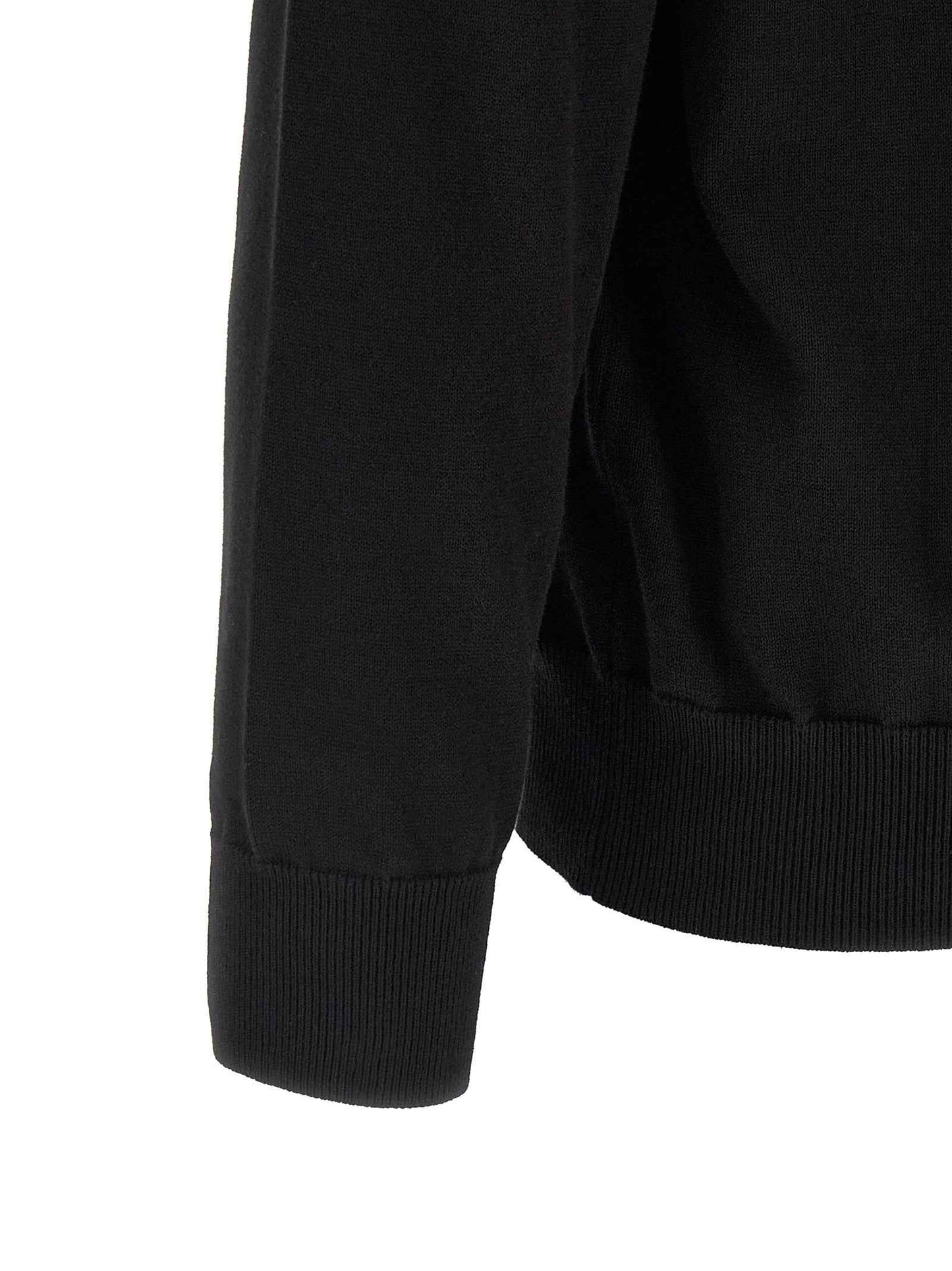 Black Cotton Cardigan