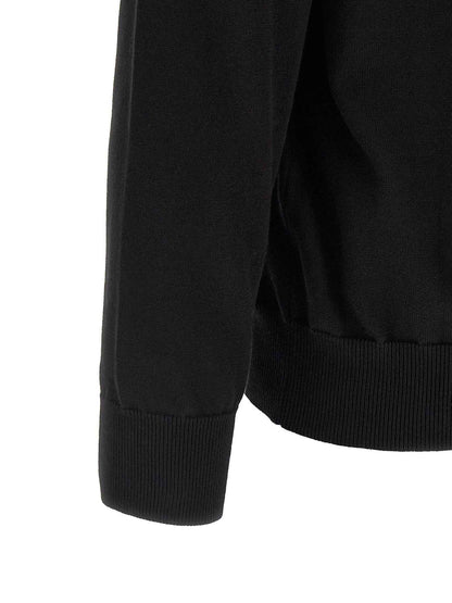 Black Cotton Cardigan