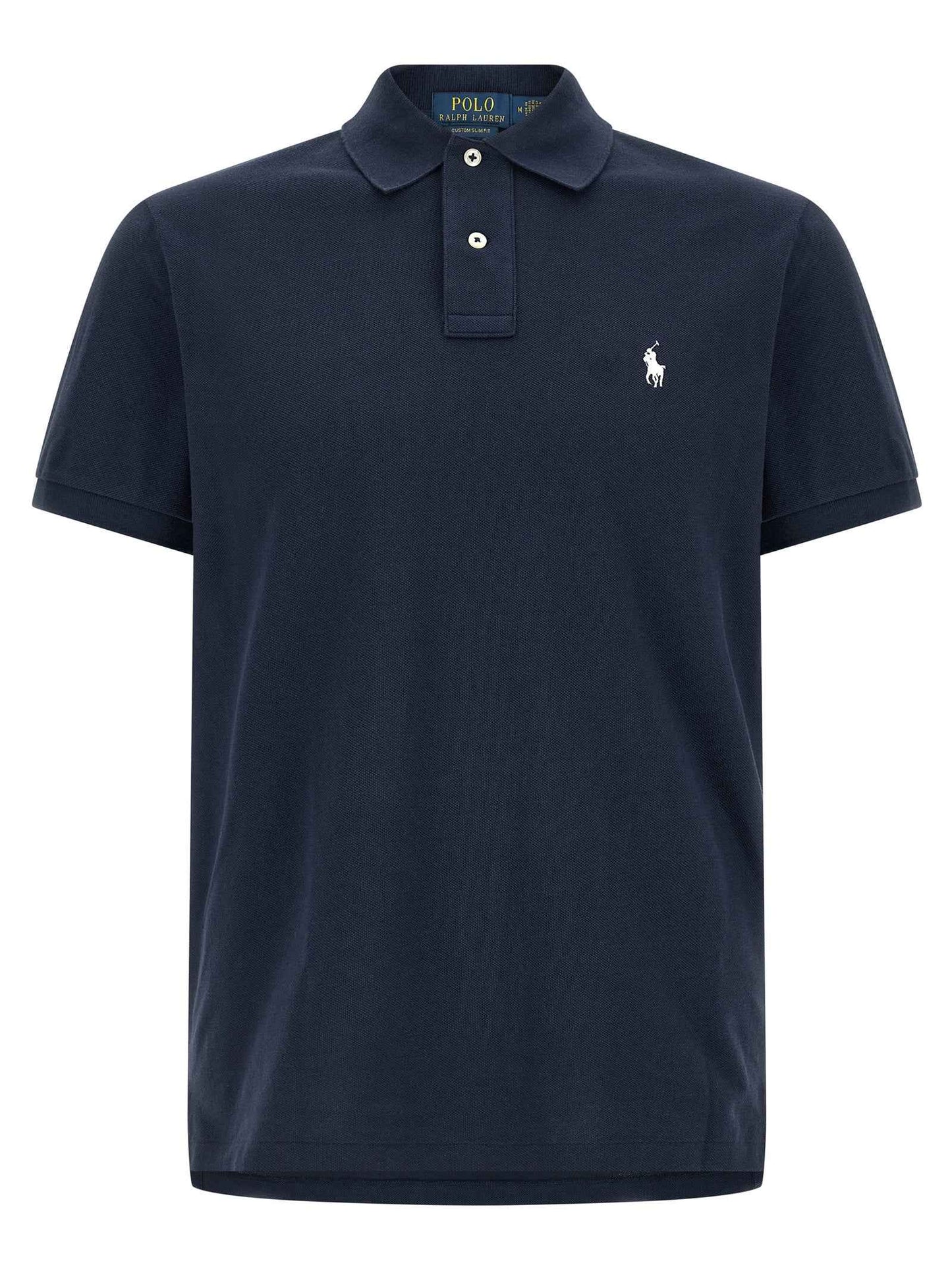 Blue Cotton Polo Shirt