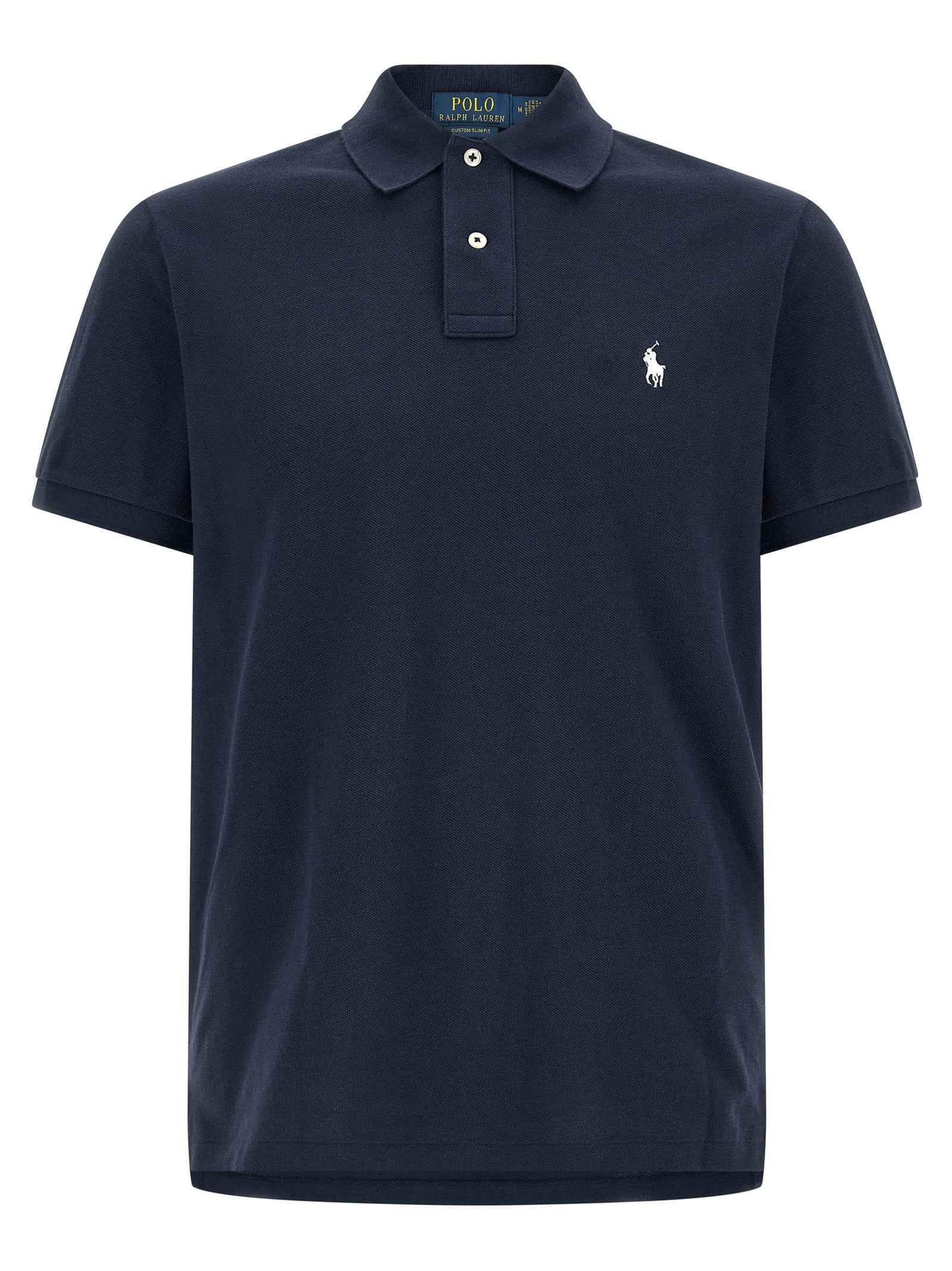 Blue Cotton Polo Shirt