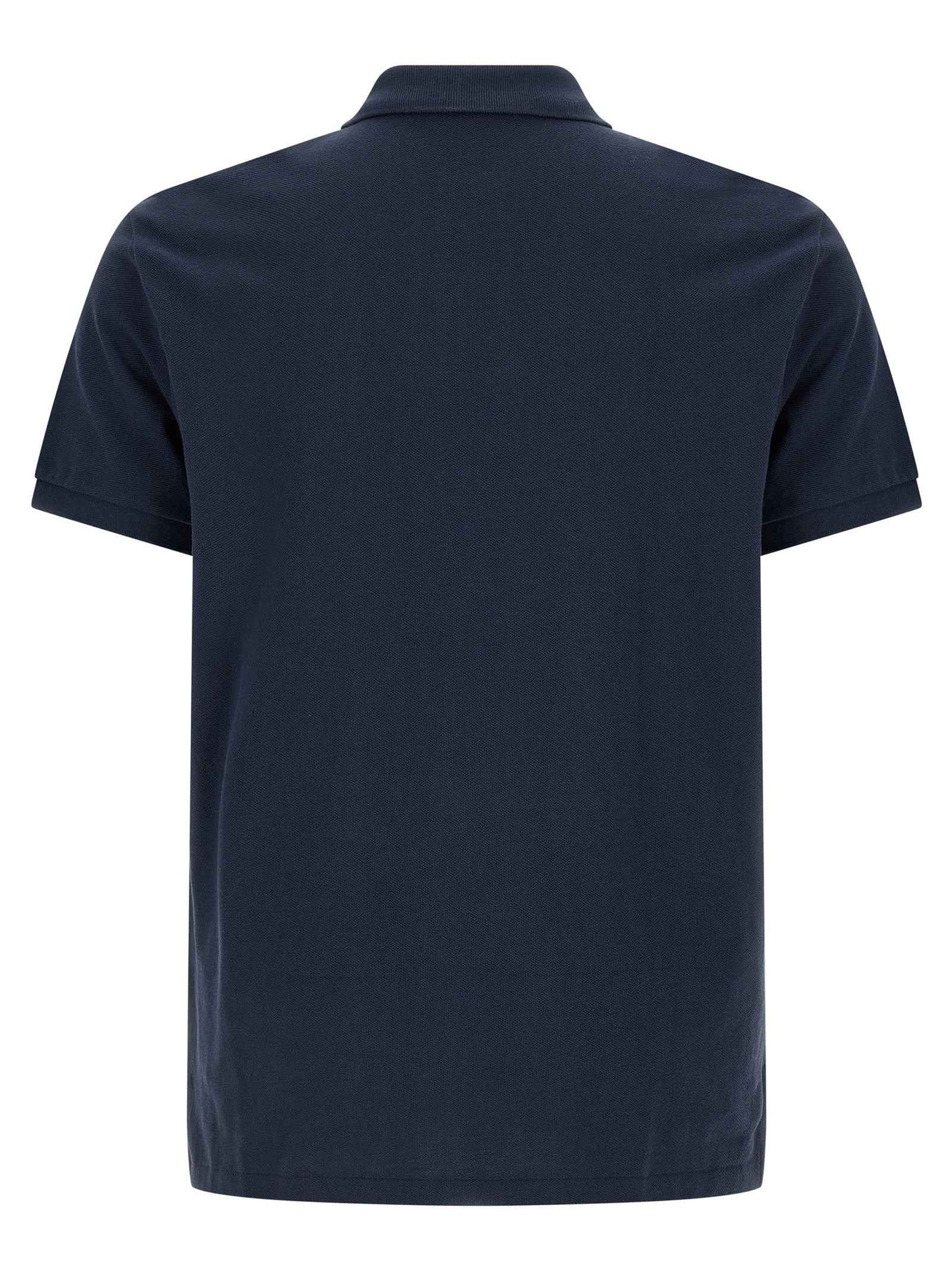 Blue Cotton Polo Shirt