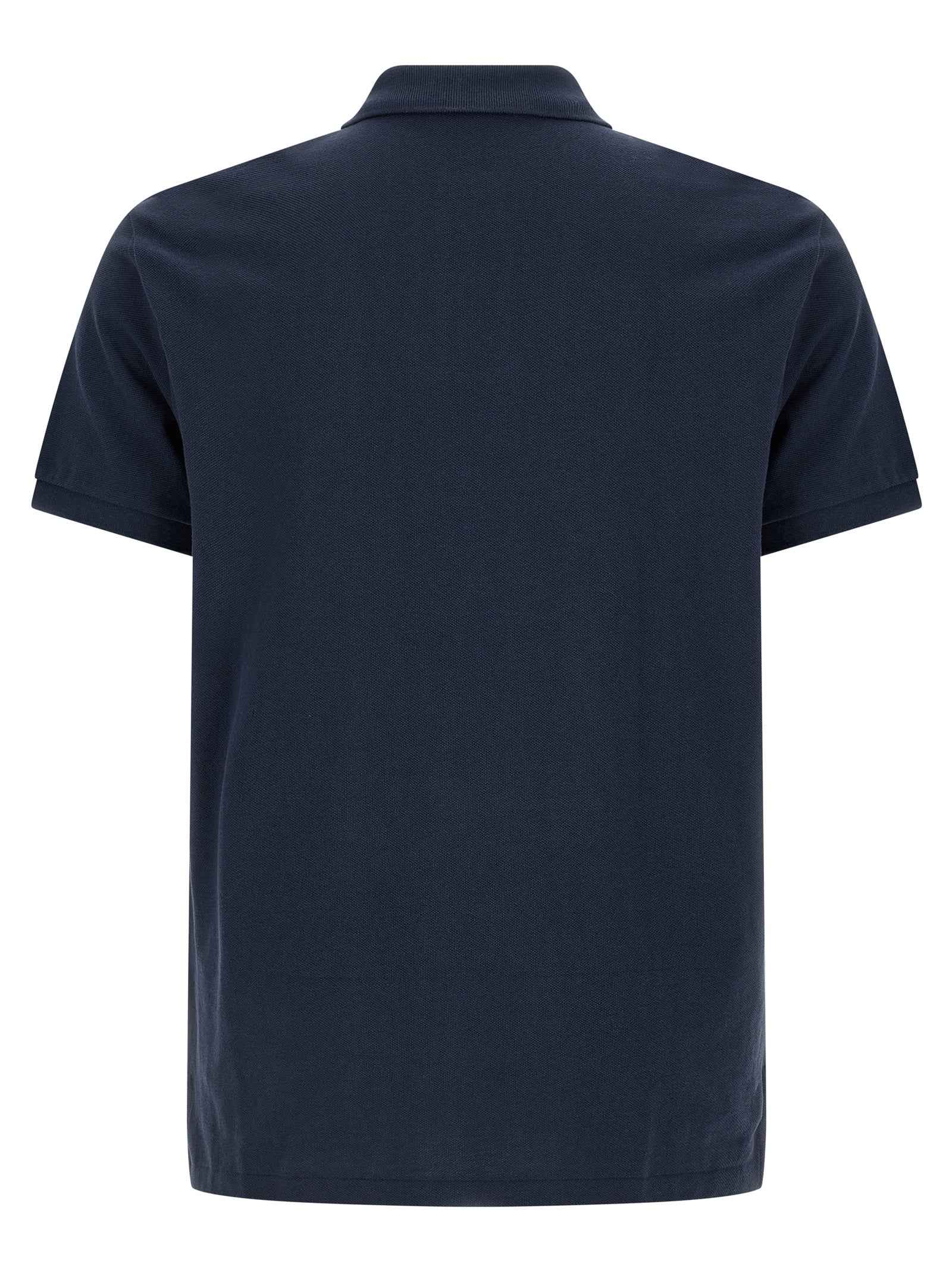 Blue Cotton Polo Shirt