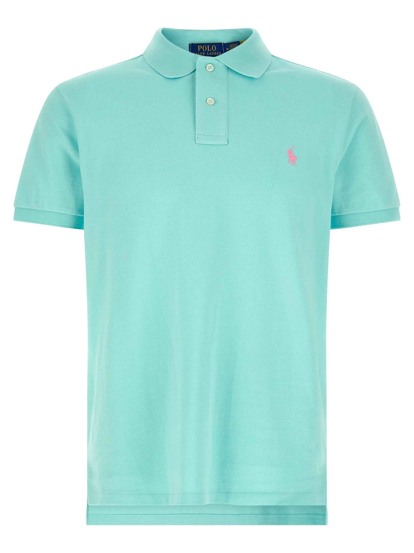 Blue Cotton Polo Shirt