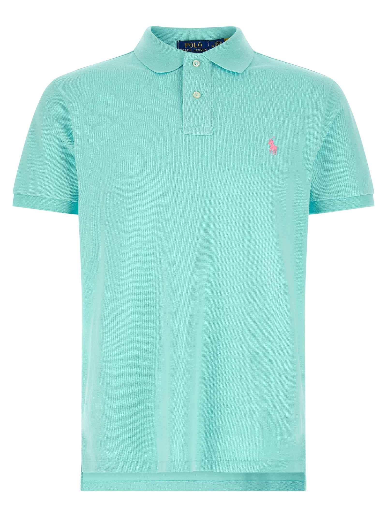 Blue Cotton Polo Shirt