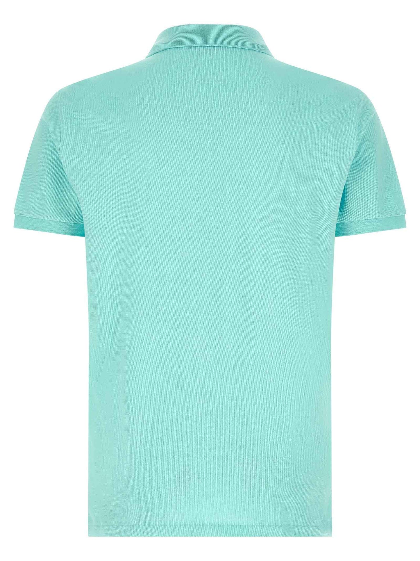 Blue Cotton Polo Shirt
