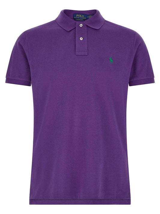 Purple Cotton Polo Shirt