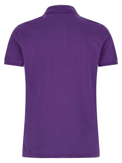 Purple Cotton Polo Shirt