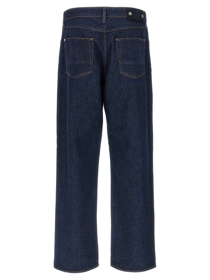Blue Cotton Relaxed Fit Jeans