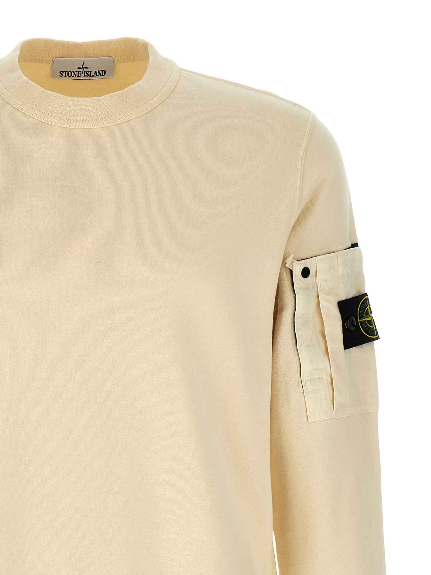 Beige Cotton Sweatshirt