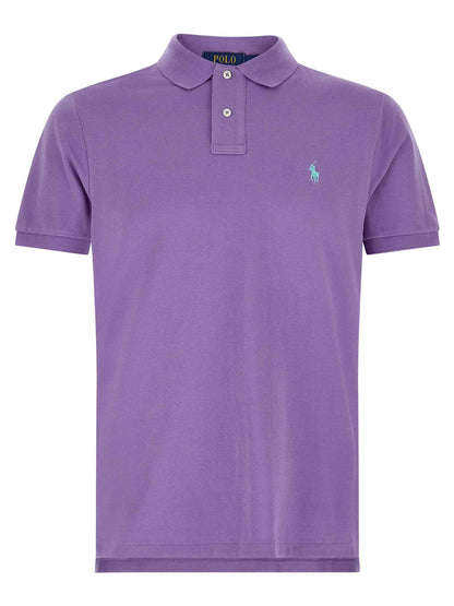 Purple Cotton Polo Shirt