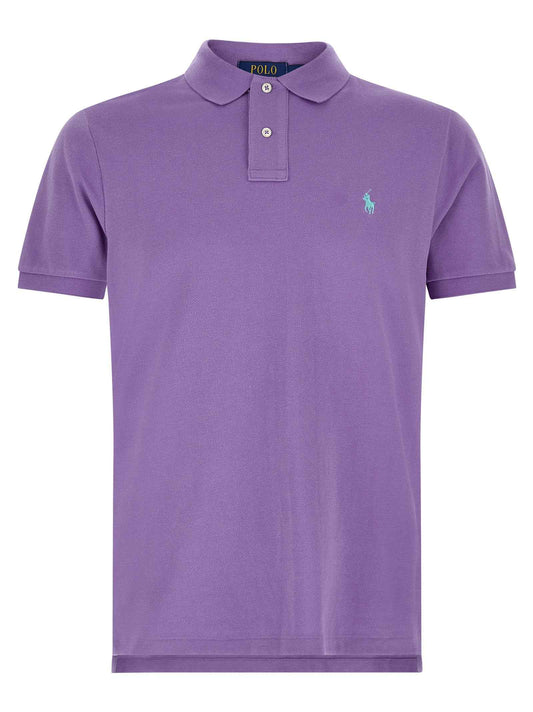 Purple Cotton Polo Shirt