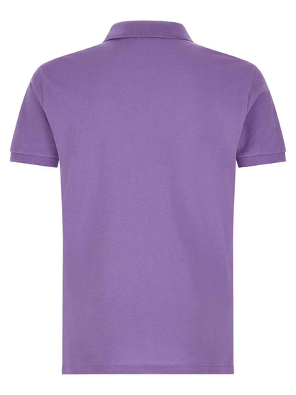 Purple Cotton Polo Shirt