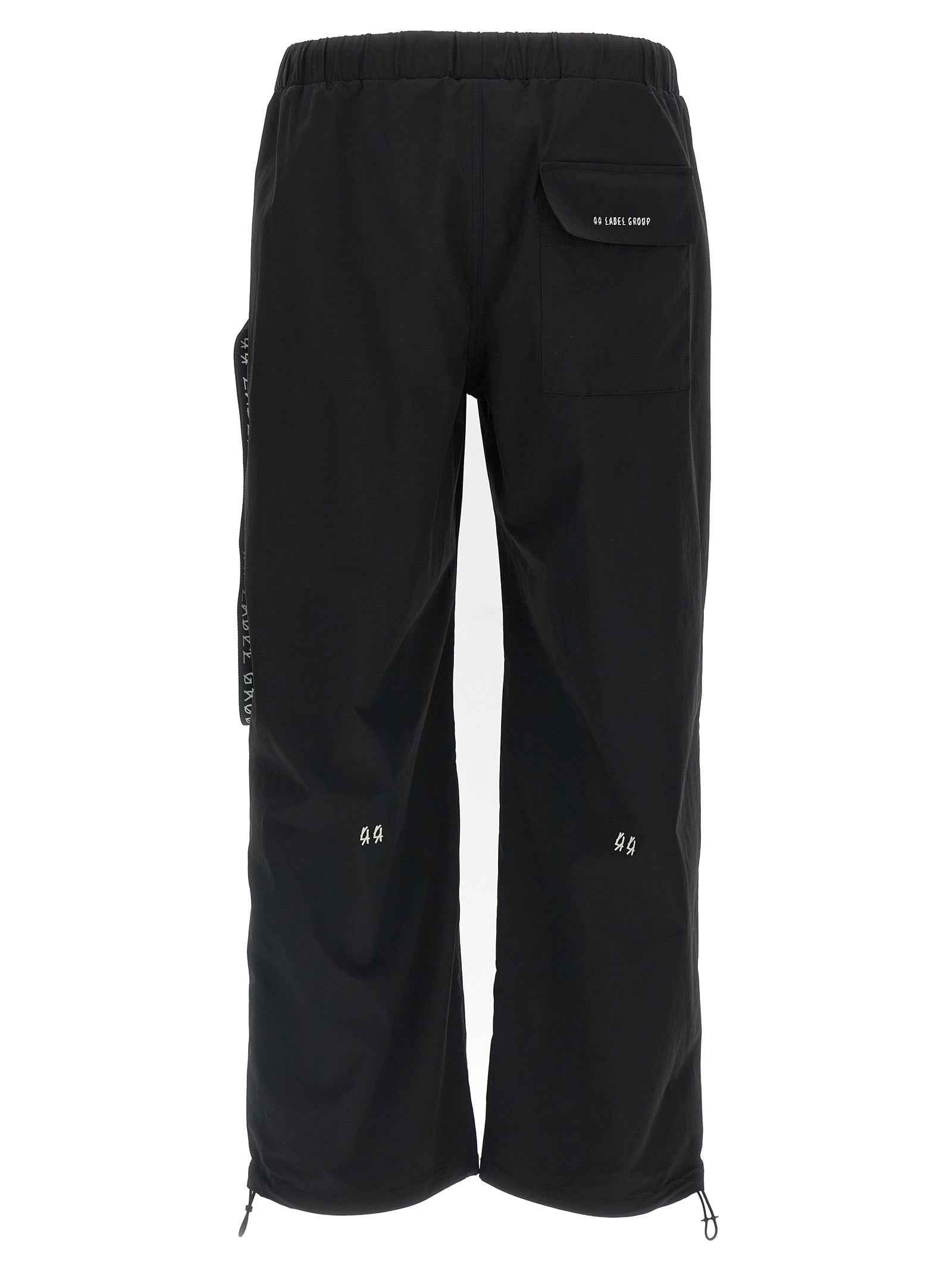 Black Polyamide Athletic Pants