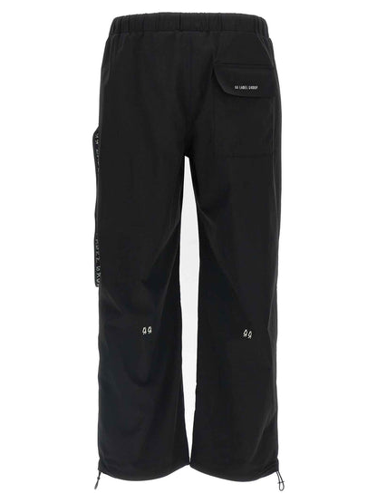 Black Polyamide Athletic Pants