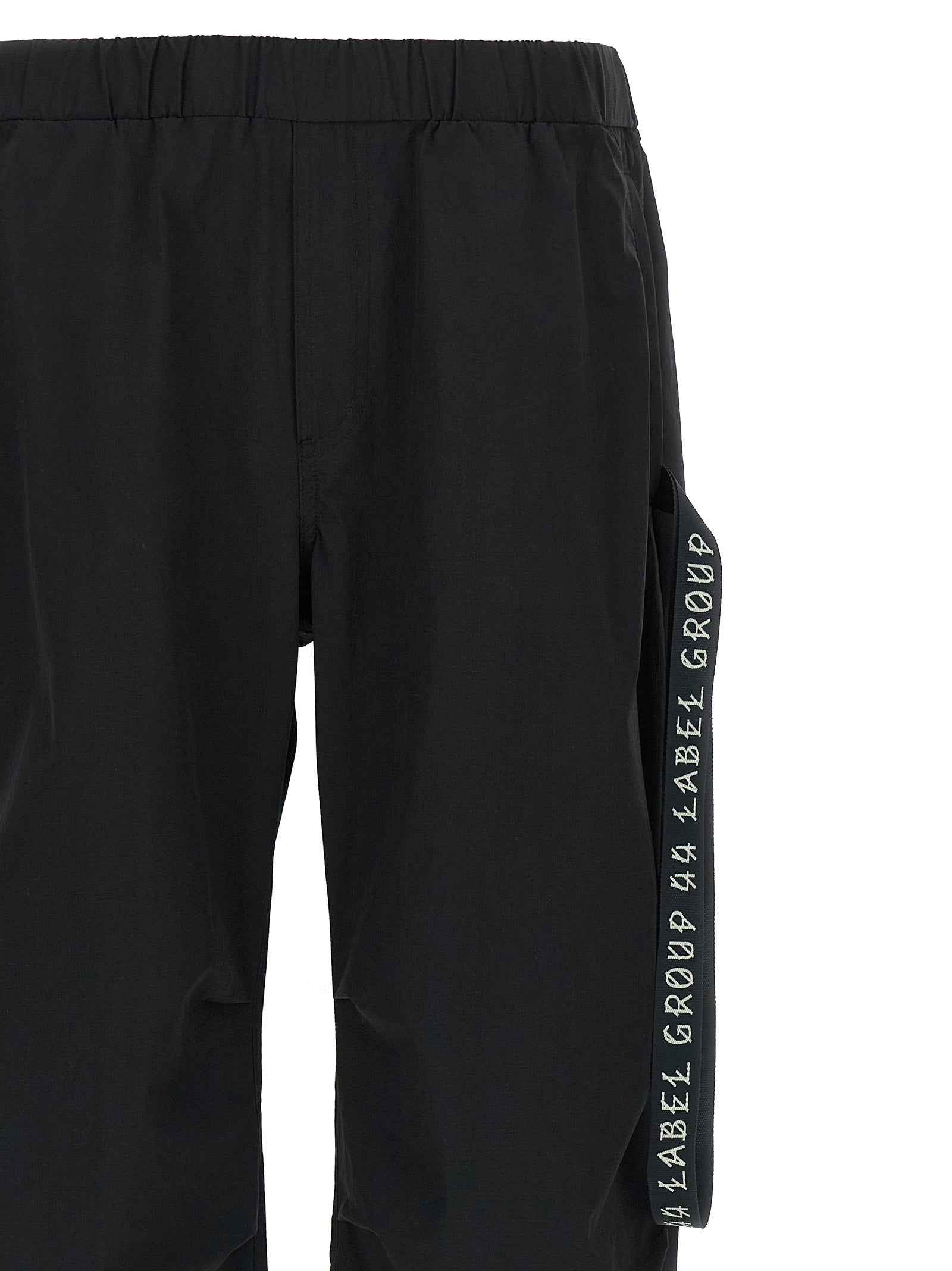 Black Polyamide Athletic Pants