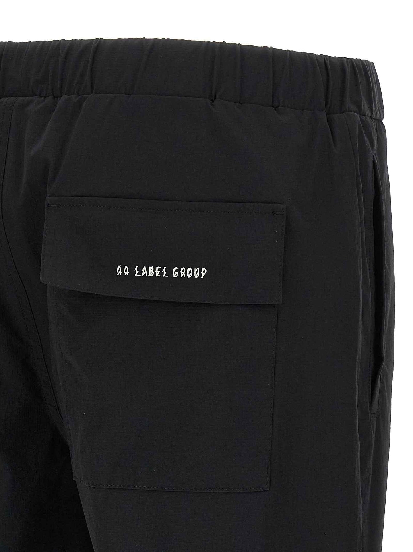 Black Polyamide Athletic Pants
