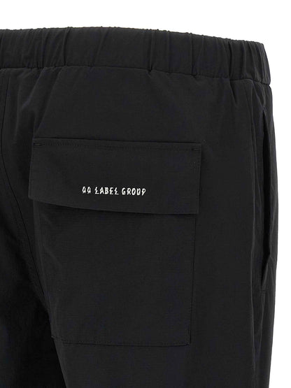 Black Polyamide Athletic Pants