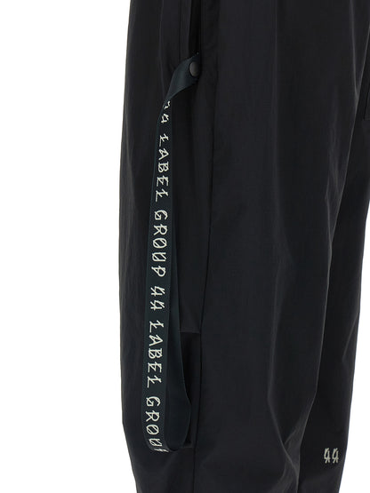 Black Polyamide Athletic Pants