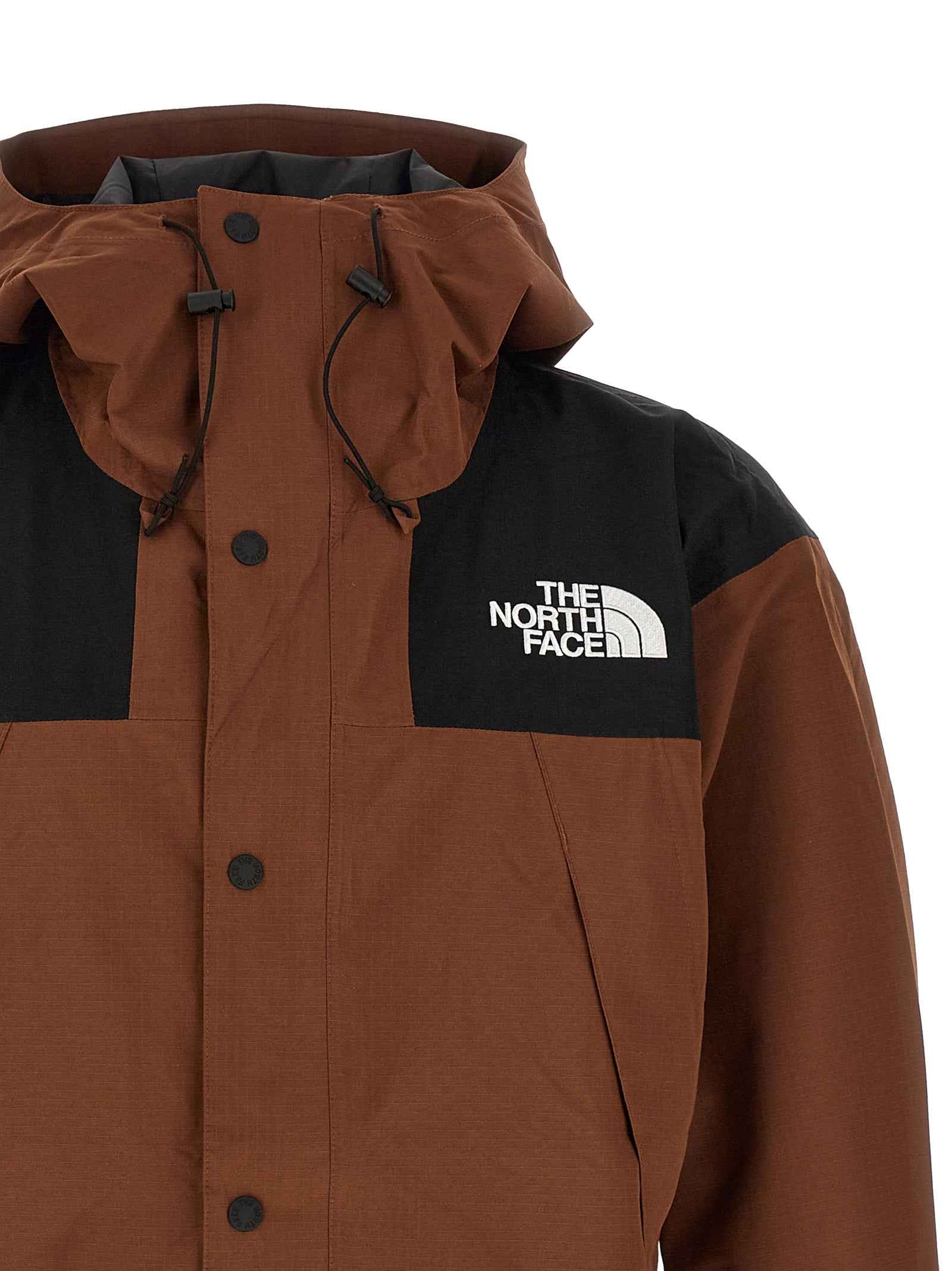 Brown Polyester Shell Jacket