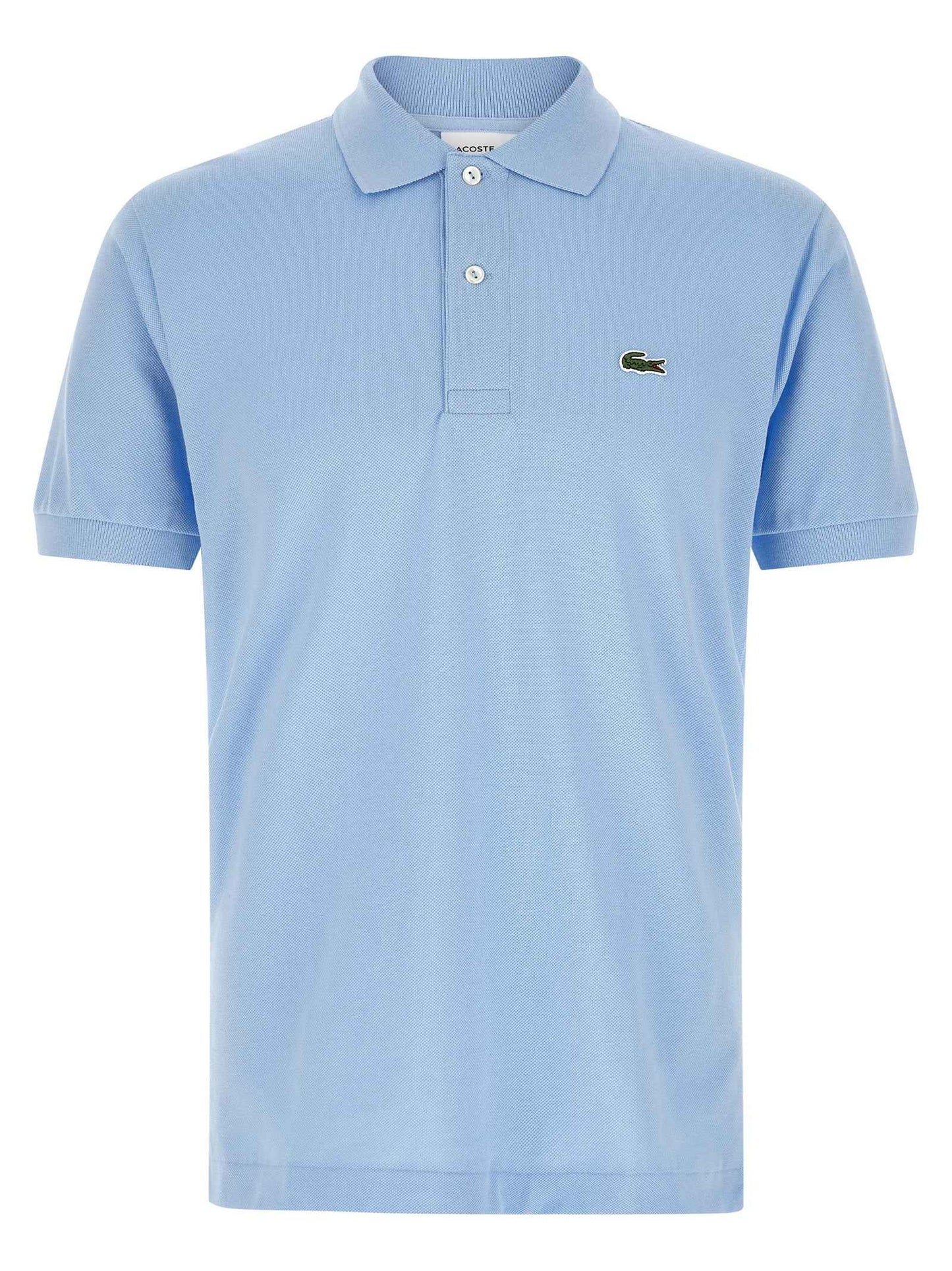 Blue Cotton Polo Shirt