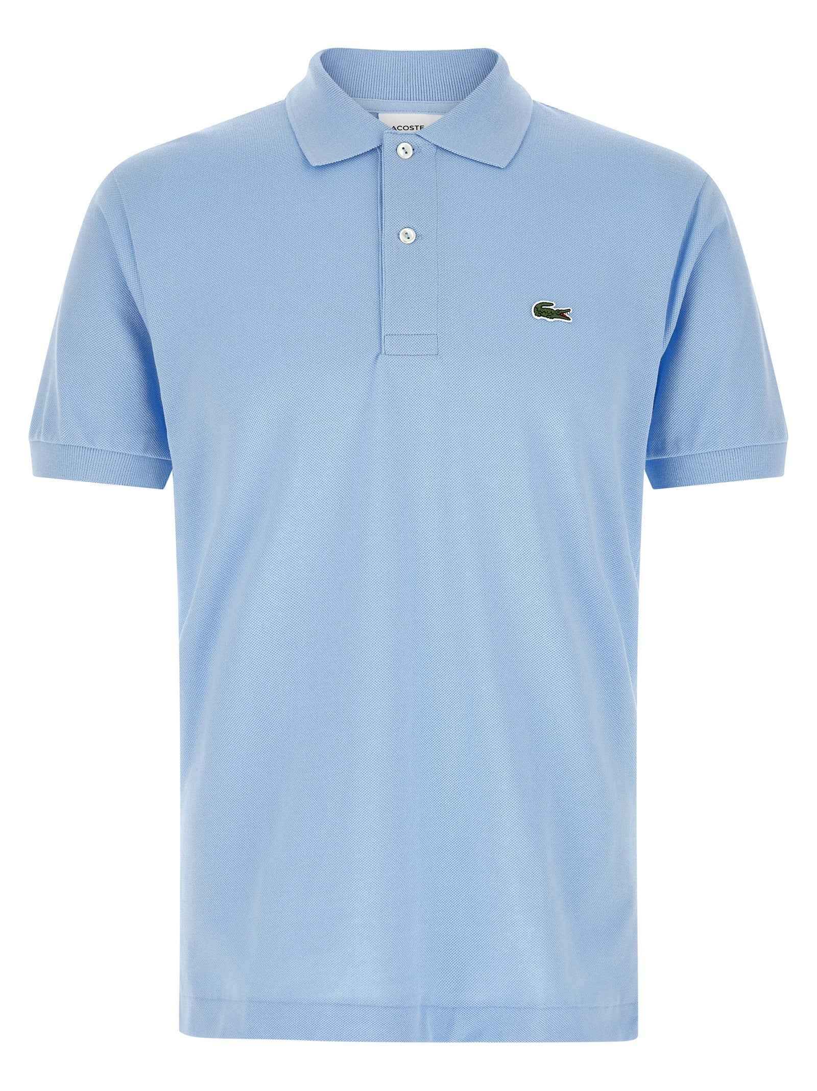 Blue Cotton Polo Shirt
