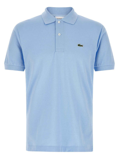 Blue Cotton Polo Shirt