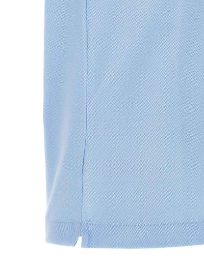 Blue Cotton Polo Shirt