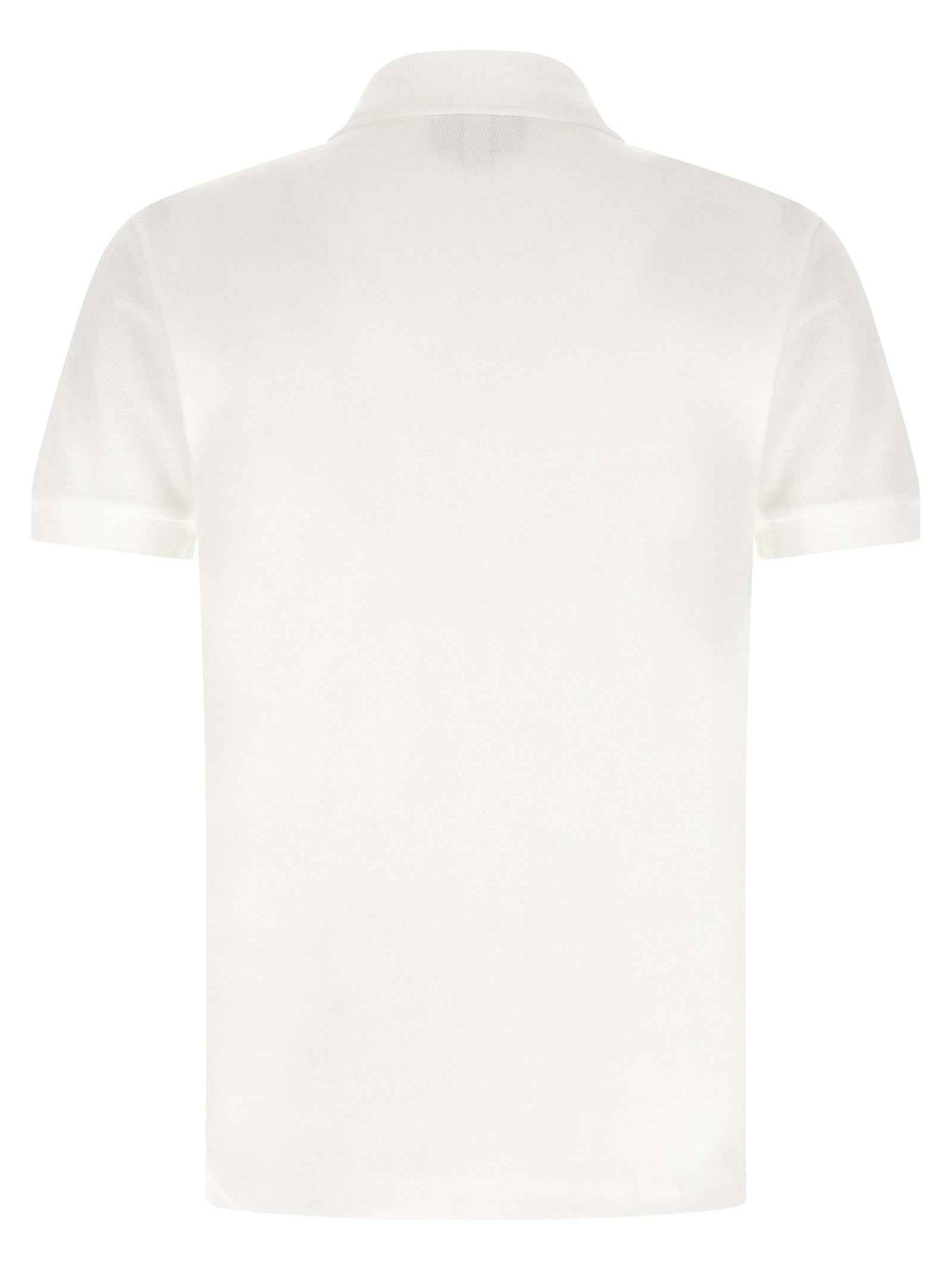 White Cotton Polo Shirt