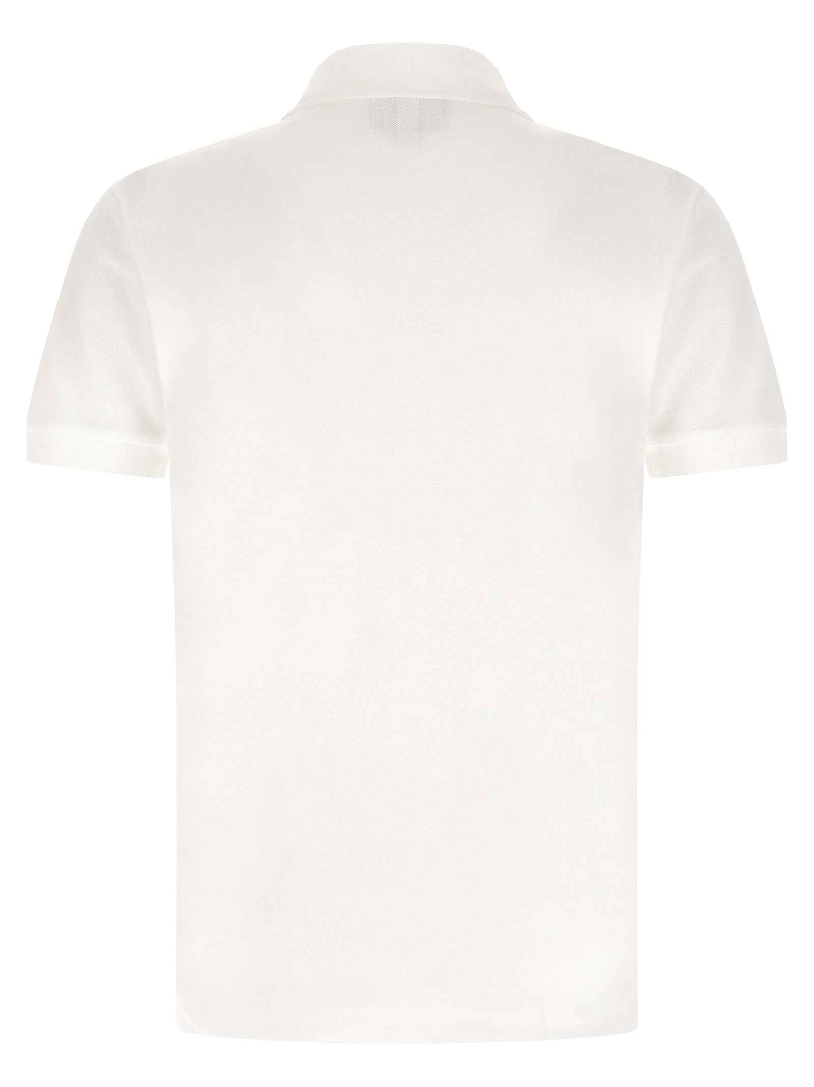 White Cotton Polo Shirt