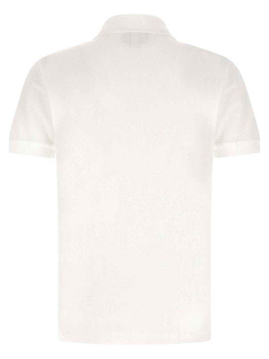 White Cotton Polo Shirt