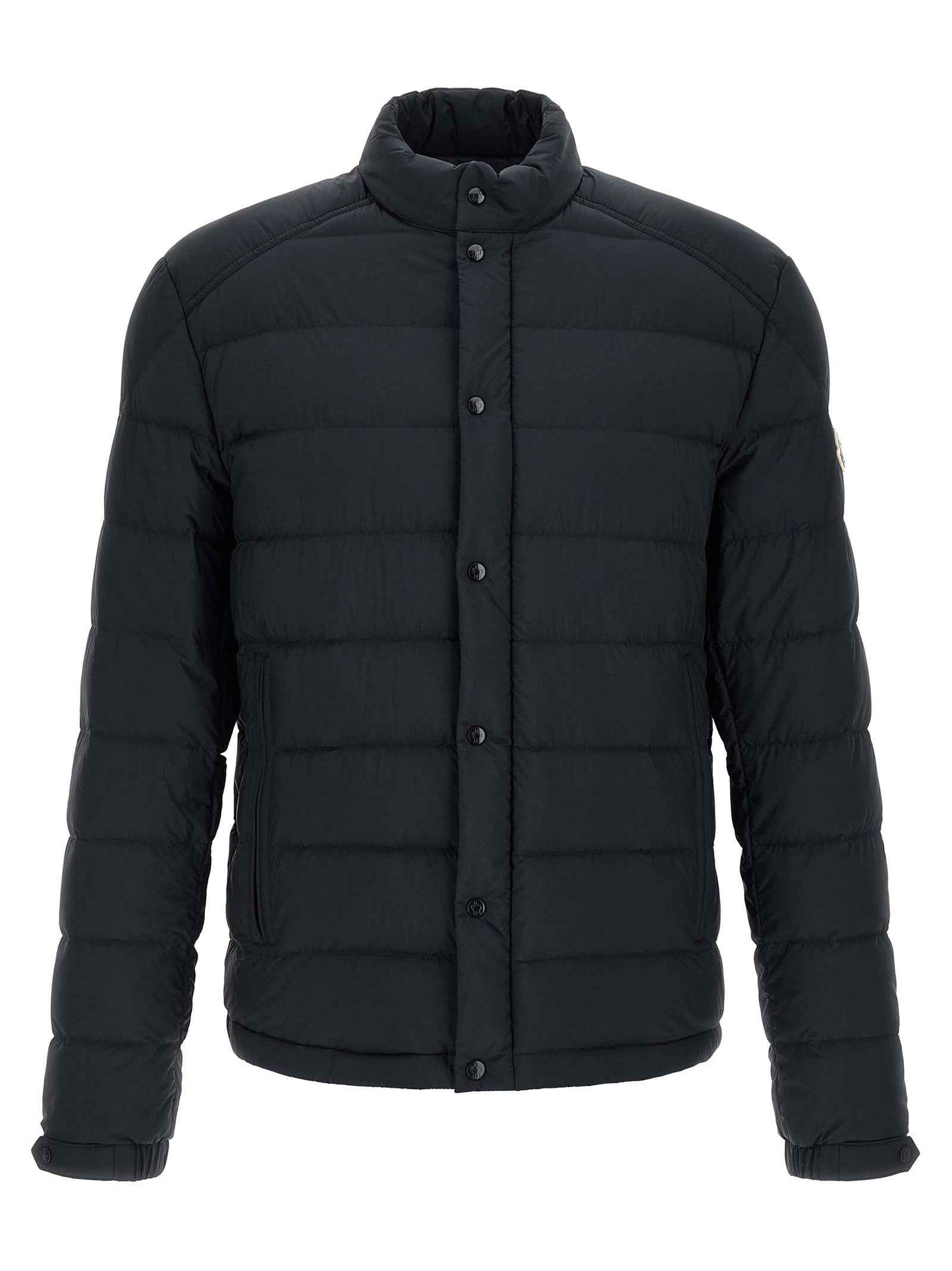 Blue Polyamide Full-Length Jacket