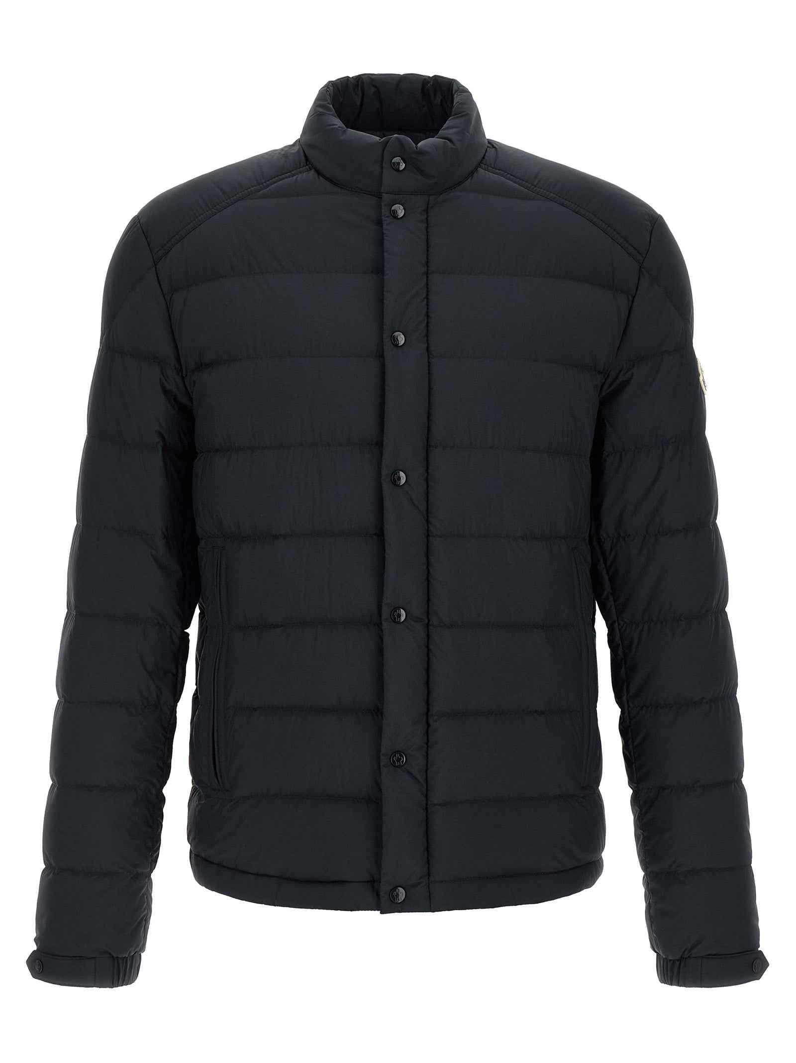 Blue Polyamide Full-Length Jacket